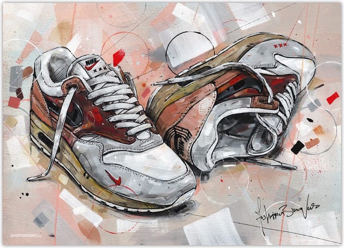 Sneaker poster Amsterdam 70x50 cm