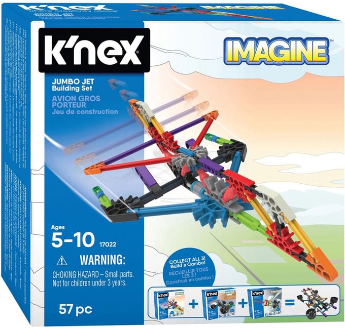 Knex Imagine Jumbo Jet Building Set 57-delig constructieset