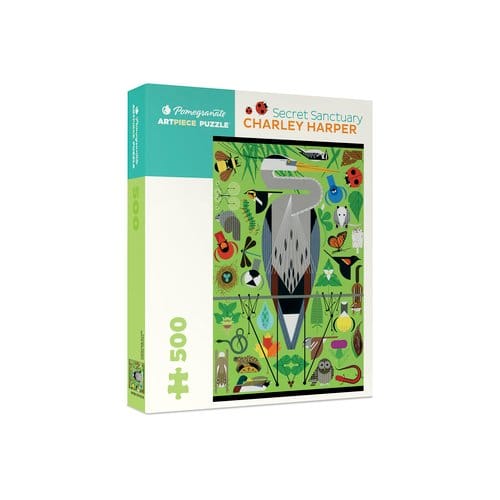 Charley Harper: Secret Sanctuary 500-Piece Jigsaw Puzzle - Pomegranate Artpiece Puzzle - Charley Harper