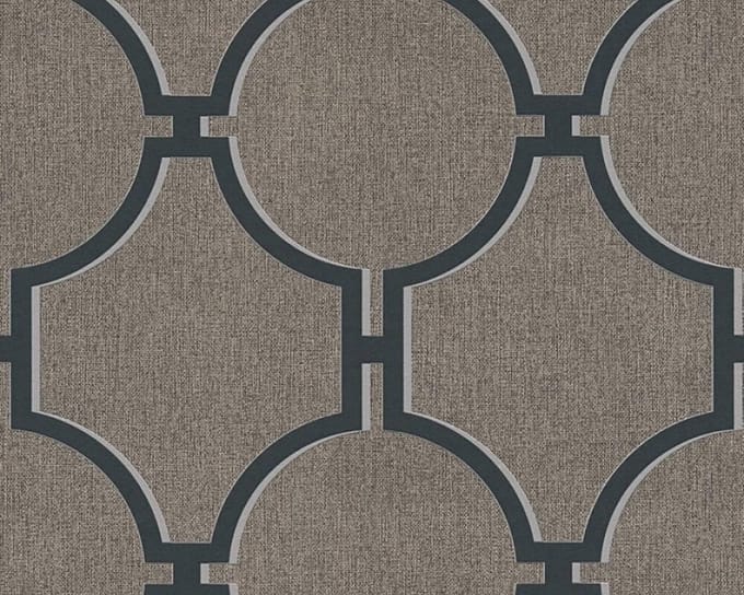 ARTDECO BEHANG - Bruin Grijs Zwart - AS Creation Elegance 5