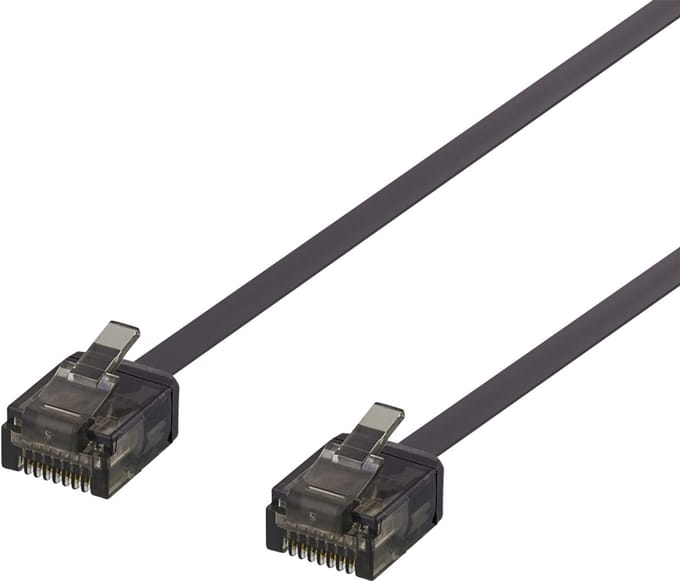 Deltaco UUTP-2047 netwerkkabel Zwart 2 m Cat6a U/UTP (UTP)