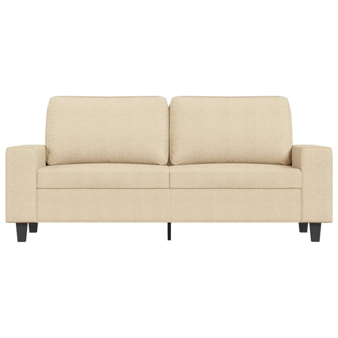 vidaXL - Tweezitsbank - 140 - cm - stof - crèmekleurig