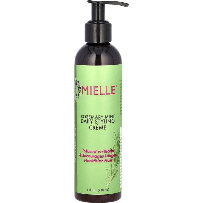Mielle, Dagelijkse Styling Crème, Rozemarijn Munt, 8 fl oz (240 ml) beige