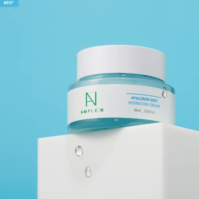 UITGEBREID:N Hyaluron Shot Rapid Hydration Cream 60ml – 24H Hydratatie Blauwe Crème white