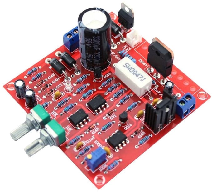 OTRONIC® Instelbare DC-gereguleerde voedingsmodule (0 - 30 V / 2 mA - 3 A) - DIY KIT (zelf solderen)
