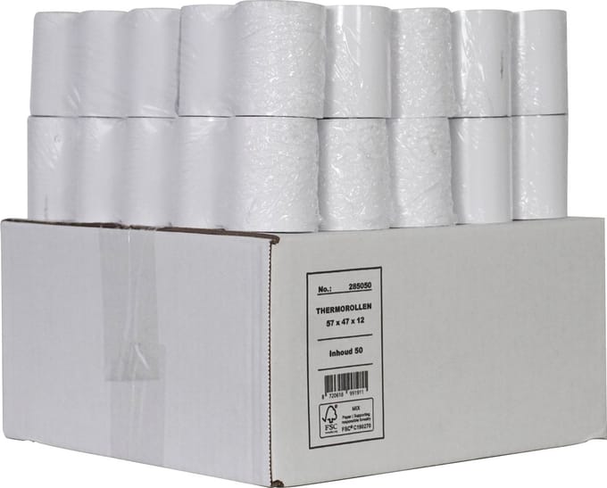 Pinrollen thermische rollen 57 x 47 x 12 mm - 50 per doos