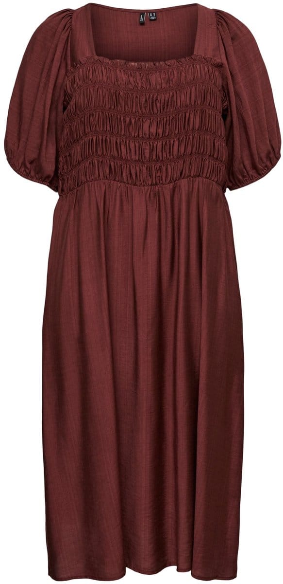 Vero Moda Curve Gesmokte jurk VMCNORI Lange jurk