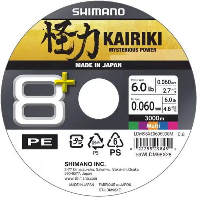 Vlecht Shimano Kairiki 8+ 3000 m