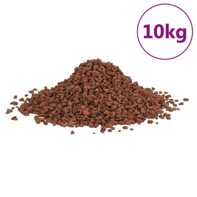 vidaXL - Lavastenen - 10 - kg - 5-8 - mm - rood