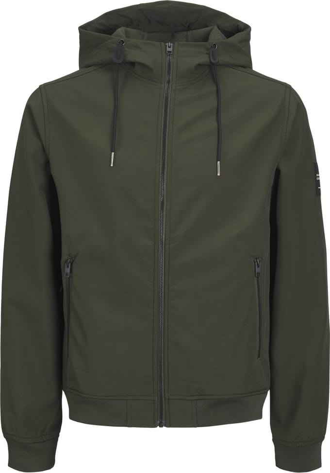 JACK&JONES - JJEBASIC SOFTSHELL HOOD NOOS - Heren - Buitenjassen