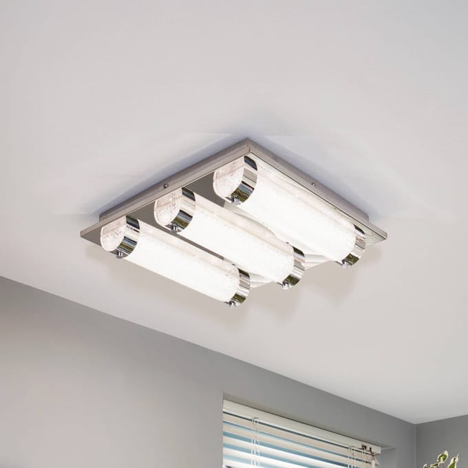 EGLO Tolorico Plafond- en Wandlamp - LED - 35 cm - Chroom