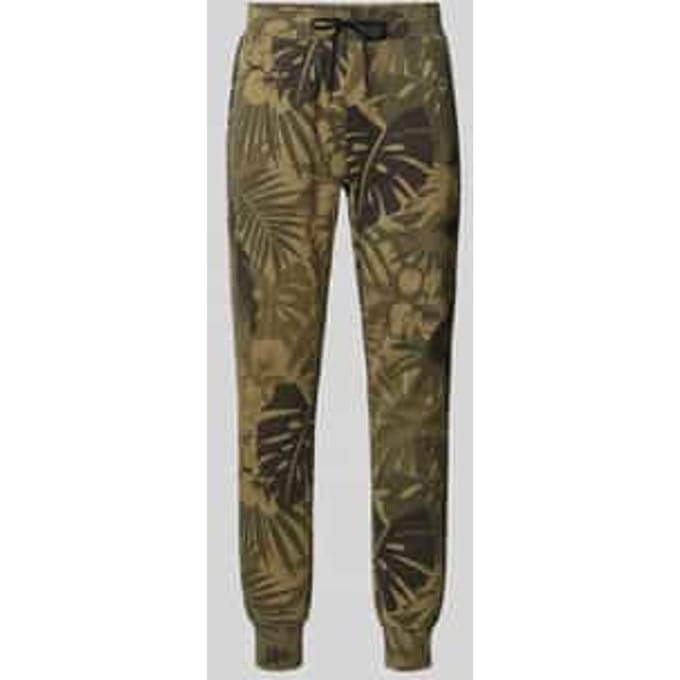 Regular fit sweatpants met gestileerde steekzak