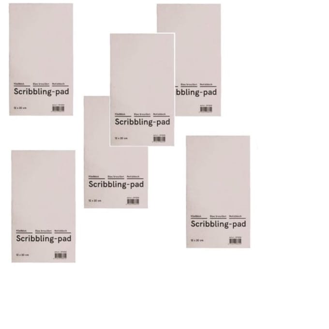 Kladblok budget 12x20cm - 2 stuks