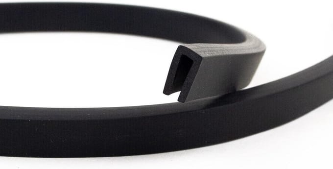 Flexibel Rubber Afdichtingsprofiel 3 Meter - EPDM Randbescherming voor Glas en Platen