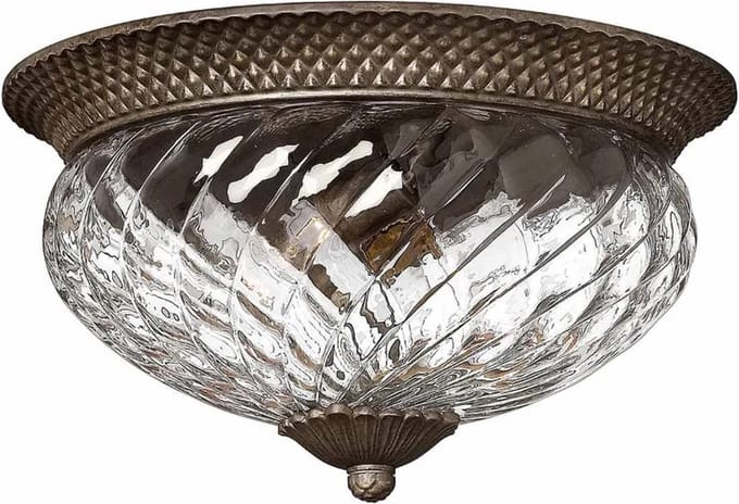 Hinkley LED Plafondlamp Plantation | 3X E27 Max 60W | Dimbaar | Pearl Bronze