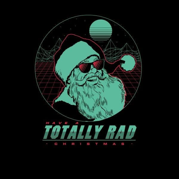 Totally Rad Christmas Women's T-Shirt - Black - 3XL