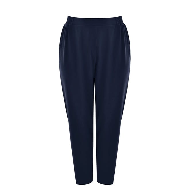 Dames fuselftaille broek van crêpe Mat Fashion