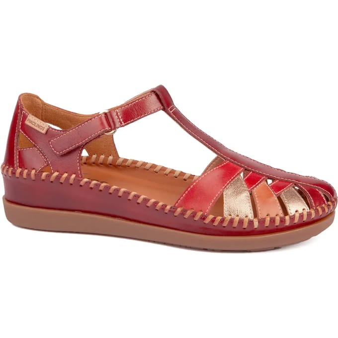Pikolinos -Dames - rood donker - sandalen - maat 39
