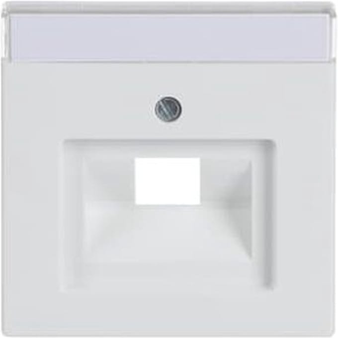 Busch Jaeger Future Linear centraalplaat 1xRJ45 / RJ11 Studiowit 1803-84