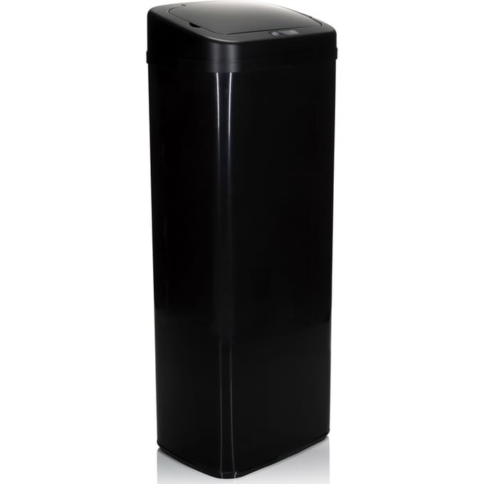 Prullenbak CLEAN V met infraroodsensor 50L Staal zwart hjh OFFICE