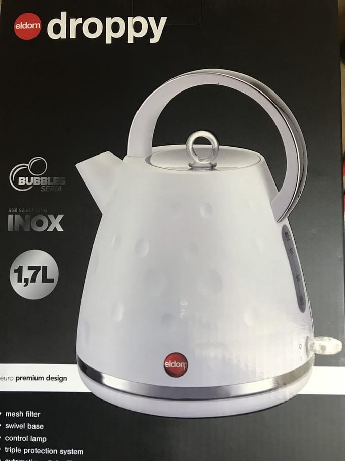 Retro waterkoker - Eldom - Wit - c245sb
