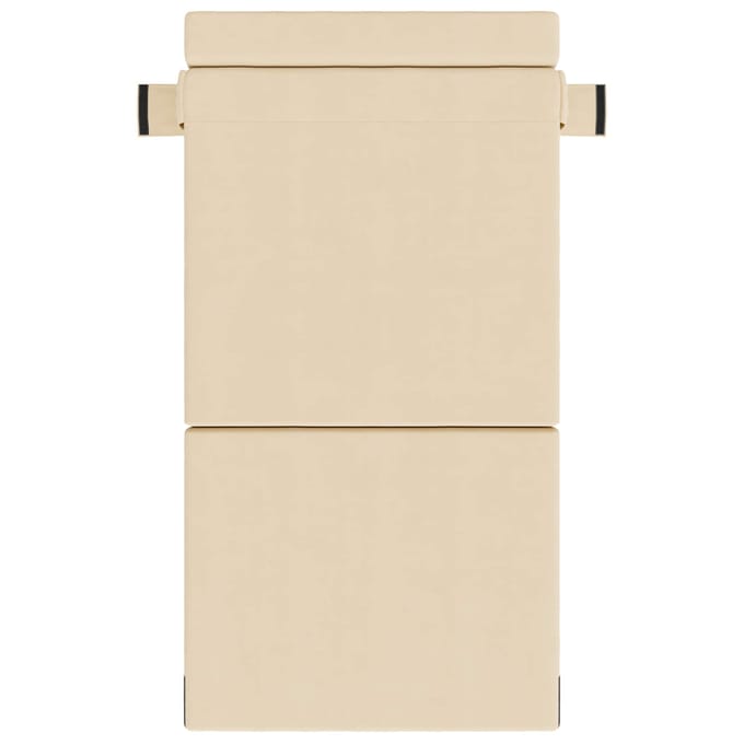 vidaXL - Vouwbare - Sofa - Bed - Crèmekleurig - 100 - x - 80 - x - 60 - cm - Stof