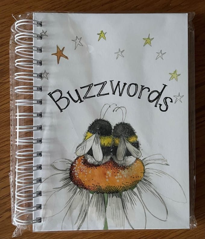 Alex Clark Spiral Journal Buzz words ~ A5 Notitieboek Ringband Bijen