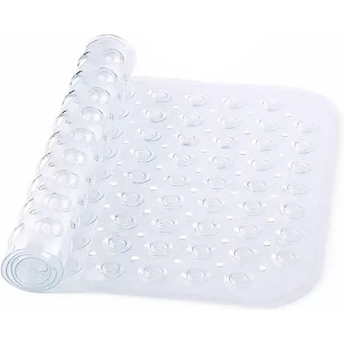 Badkuip Douchemat Antislip Veiligheid Douche Badmat Massagekussen met PVC Zuignappen white