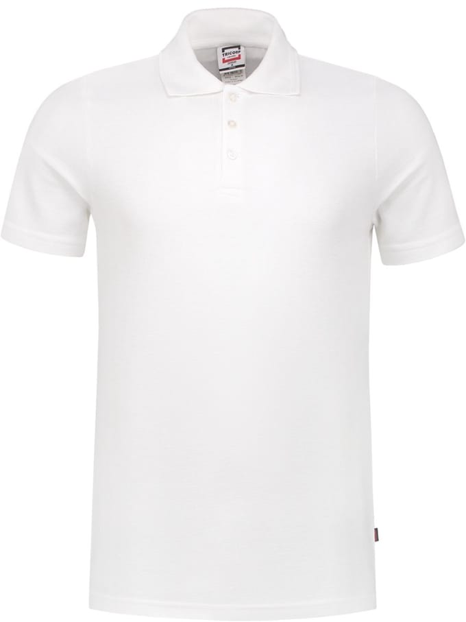 Tricorp 201020 Poloshirt Fitted 60°C Wasbaar - Wit - S