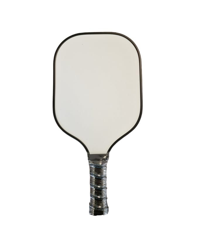 Pickleballracket Wit, 235 gram, Glasvezel, Honingraagstructuur