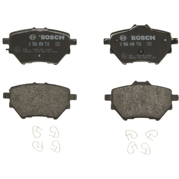 Remblokset BOSCH 0 986 494 716, achter