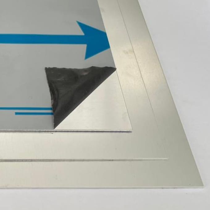 Aluminium vlakke plaat - 3mm, 500x500mm