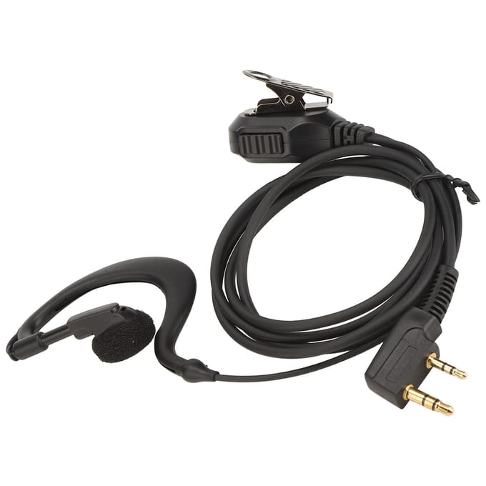 Portofoon Oortje Universeel K-aansluiting 2-pins Galvaniseren Walkie Talkie Headset met Microfoon