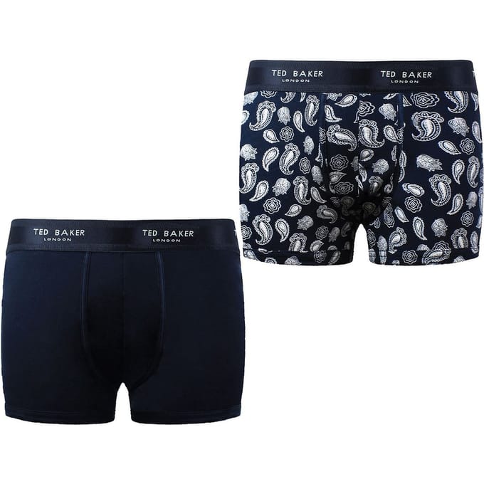 Ted Baker Claytt 2-Pack heren marine modal zwembroek