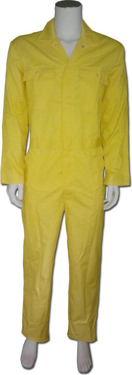 Overall polyester/katoen geel maat 59
