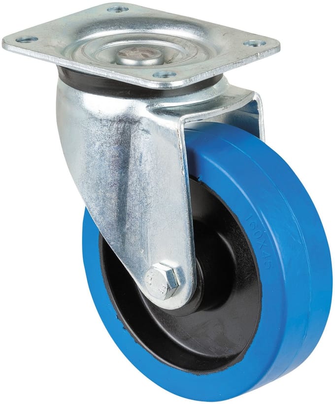 Showgear zwenkwiel blauw, 160 mm