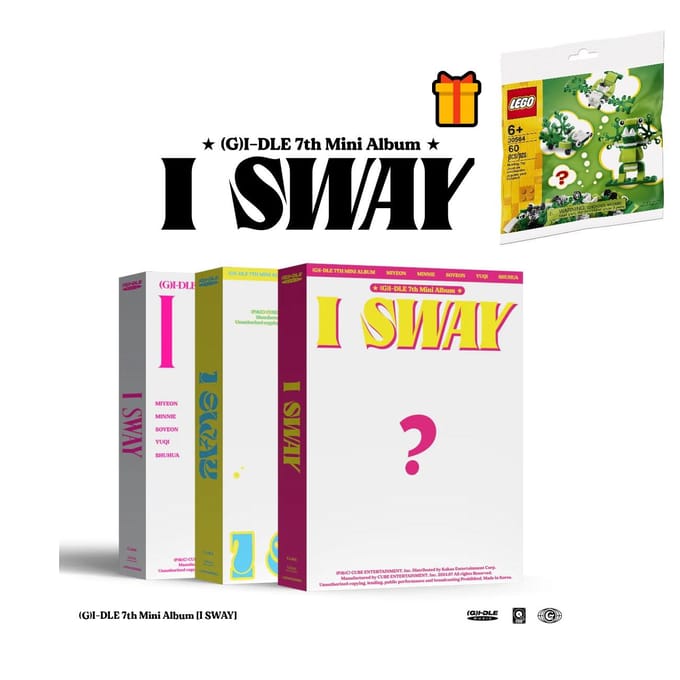(VOORAFGAANDE BESTELLING) (G)I-DLE - [I SWAY] 7e Mini Album,lego 30564 als cadeau Wave