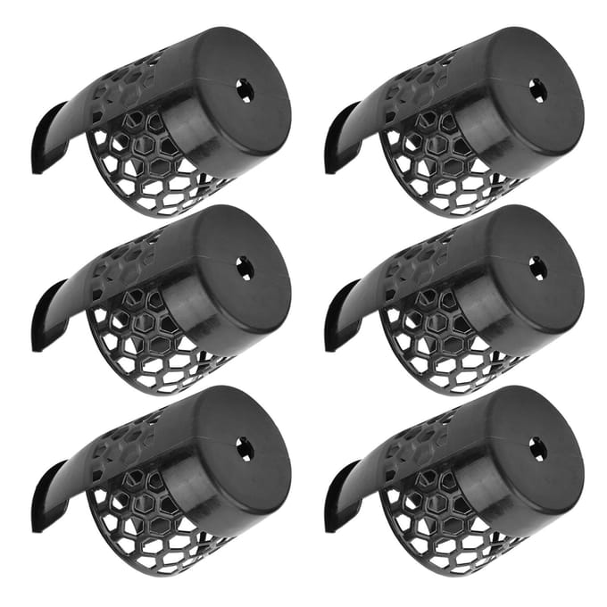 6 Stuks Biljartbal Opbergzakken Plastic Pooltafel Web Manden Drop Net Tas Accessoire M black