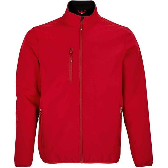 SOLS Heren Falcon Gerecycleerd Soft Shell Jasje (Peperrood)