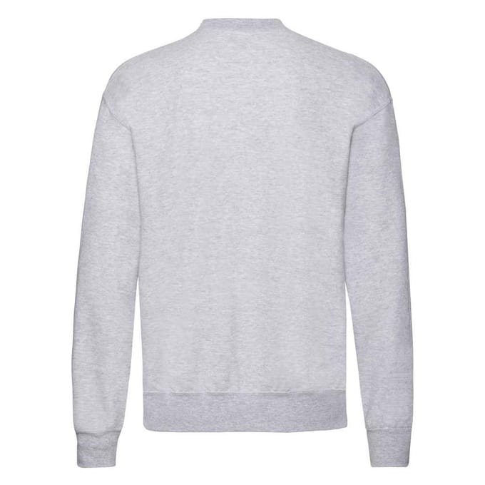 Fruit of the Loom Heren Classic Heather Drop Shoulder Sweatshirt (Heide Grijs)