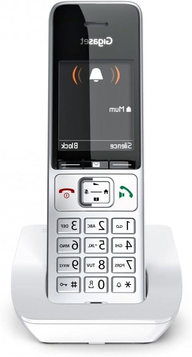 Draadloze Telefoon - Huistelefoon - Bellen Thuis - Groot Kleurendisplay - 200 Nummers - Zilverwit