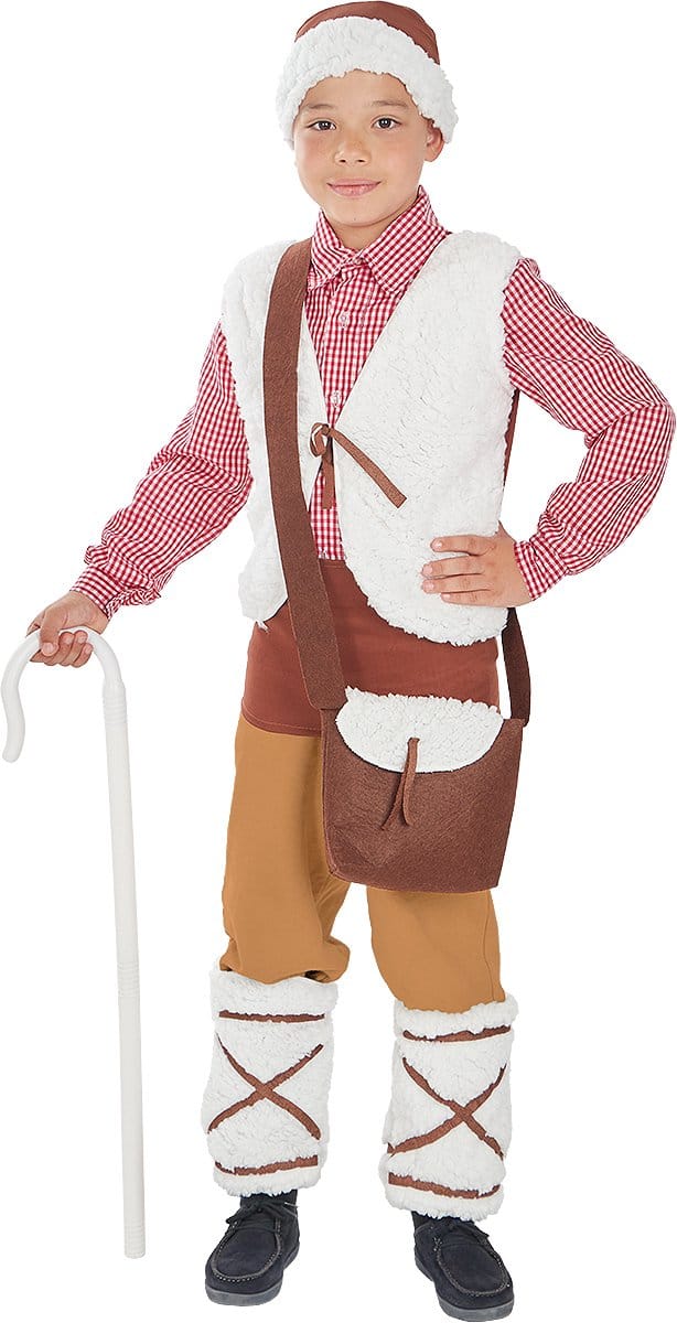 FUNIDELIA Herder Kostuum voor jongens - Maat: 92 - 97 cm - Bruin