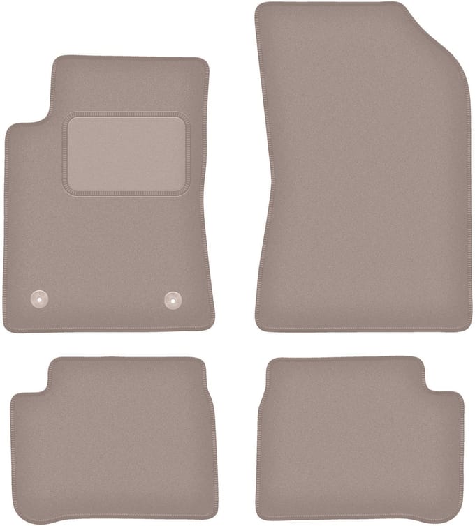 Beige veloursmatten voor: Citroen C3 III hatchback (2017-)