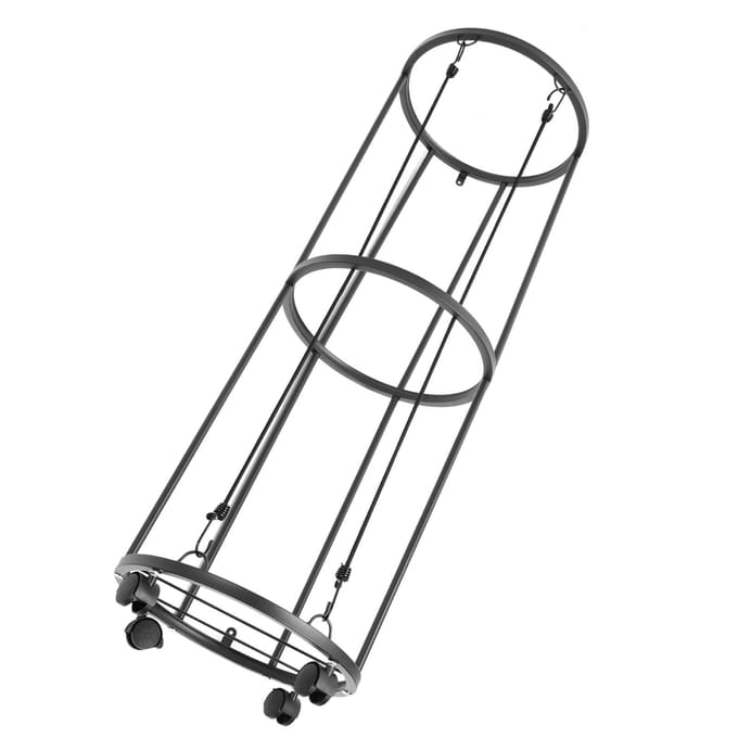 Ballenopslagrek Rollend Metaal Afsluitbare Ballenorganizer voor Basketbal Voetbal Volleybal black