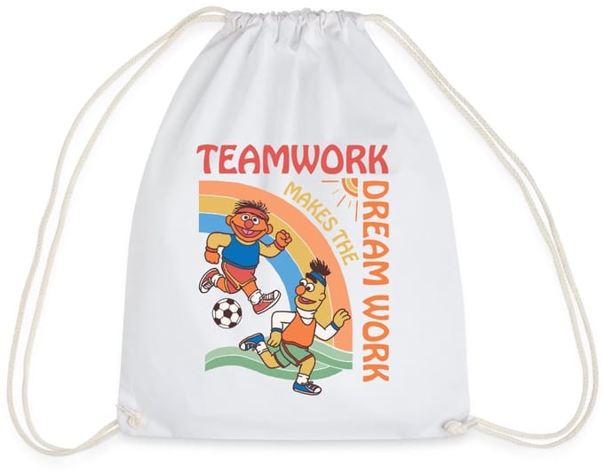 Sesamstraat Ernie En Bert Teamwork Gymtas