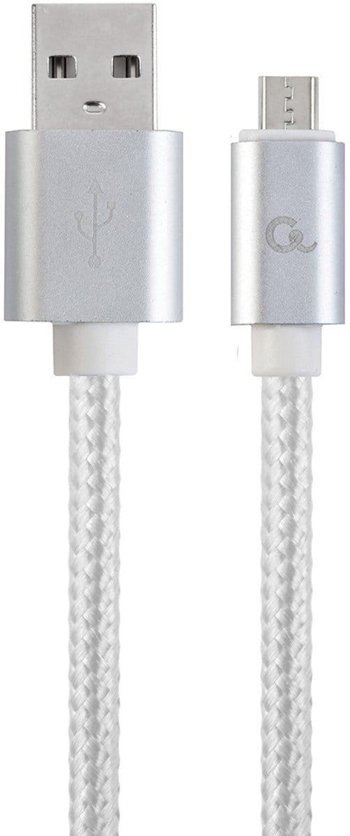 Gembird CCB-MUSB2B-AMBM-6-S USB-kabel 1.8 m USB 2.0 Micro-USB B USB A Wit