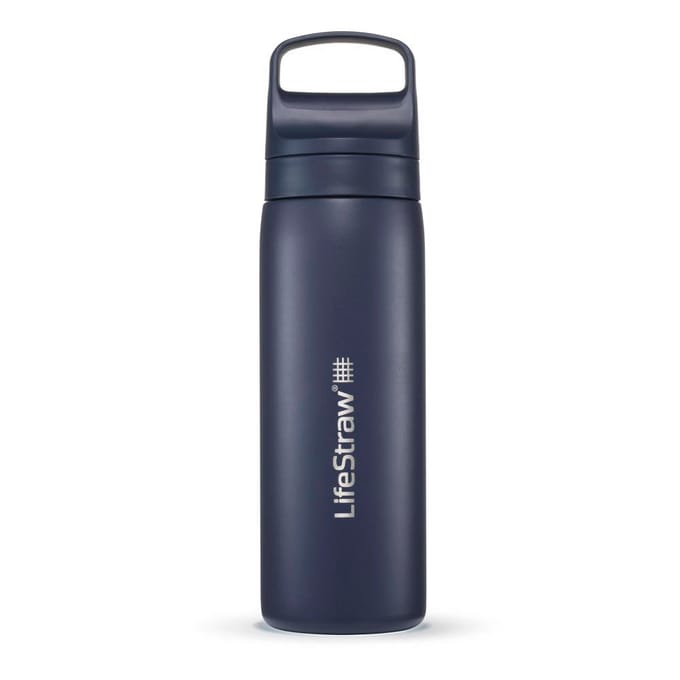 LifeStraw Go 2.0 Stainless Steel Water Filter Bottle - 500 ml - Aegean Sea Blue