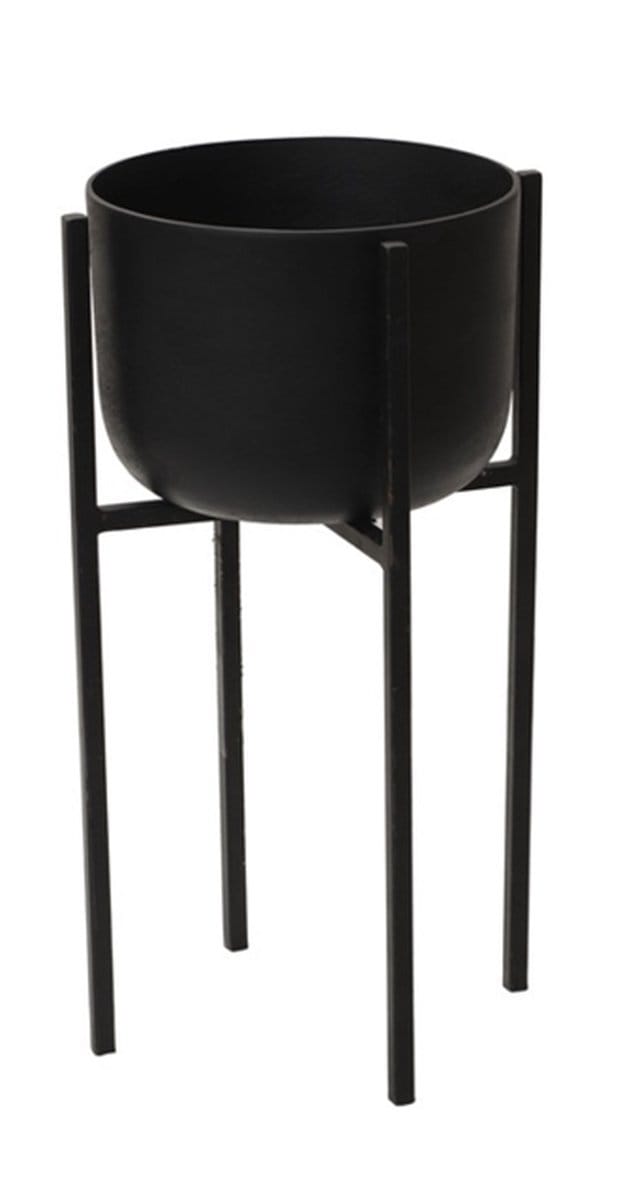 Plantenstandaard medium mat zwart 33x33x60 vpe 2