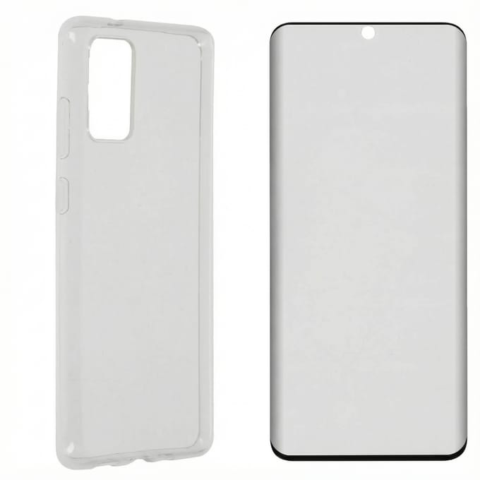 imoshion Softcase Backcover + Premium Screenprotector voor de Samsung Galaxy S20 Plus - Transparant