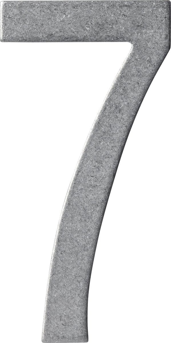 Intersteel Huisnummer 7 150mm rvs getrommeld